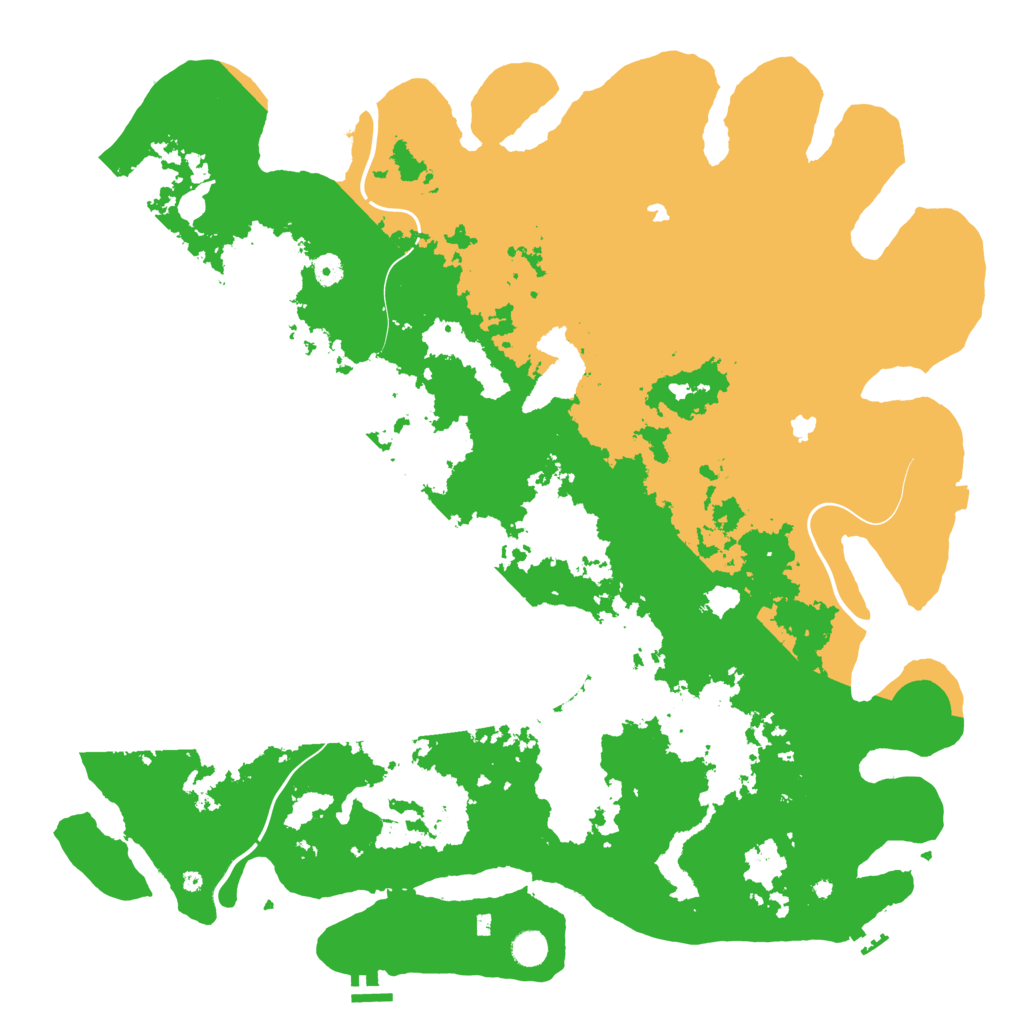 Biome Rust Map: Procedural Map, Size: 5000, Seed: 8896376