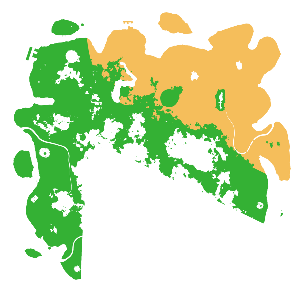 Biome Rust Map: Procedural Map, Size: 4500, Seed: 74646566