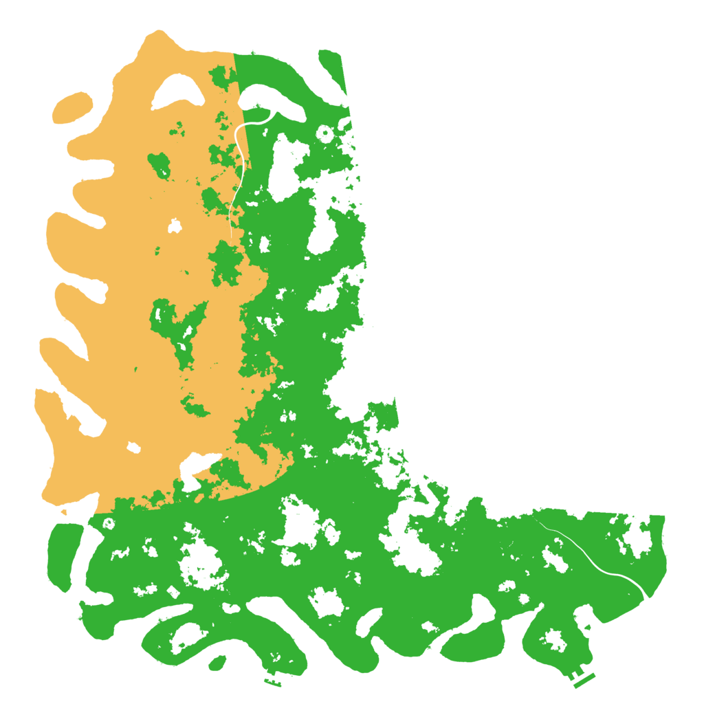 Biome Rust Map: Procedural Map, Size: 6000, Seed: 344710