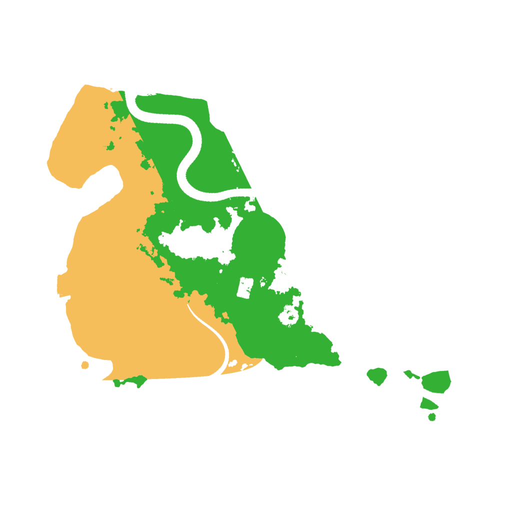 Biome Rust Map: Procedural Map, Size: 2650, Seed: 1710004098