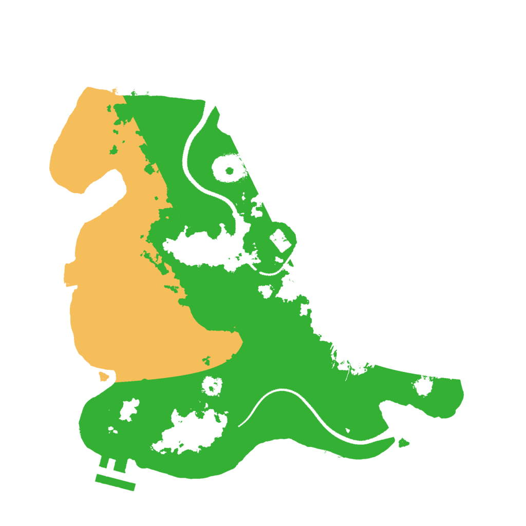 Biome Rust Map: Procedural Map, Size: 2650, Seed: 1710004098