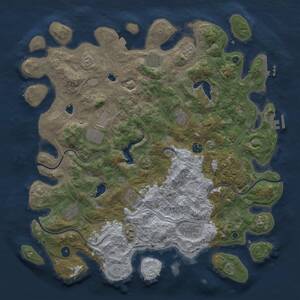 Thumbnail Rust Map: Procedural Map, Size: 4500, Seed: 1030125269, 15 Monuments