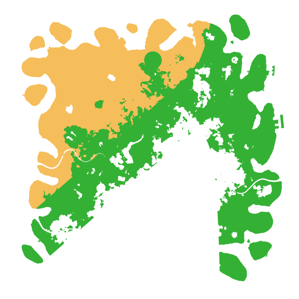 Biome Rust Map: Procedural Map, Size: 4500, Seed: 1030125269