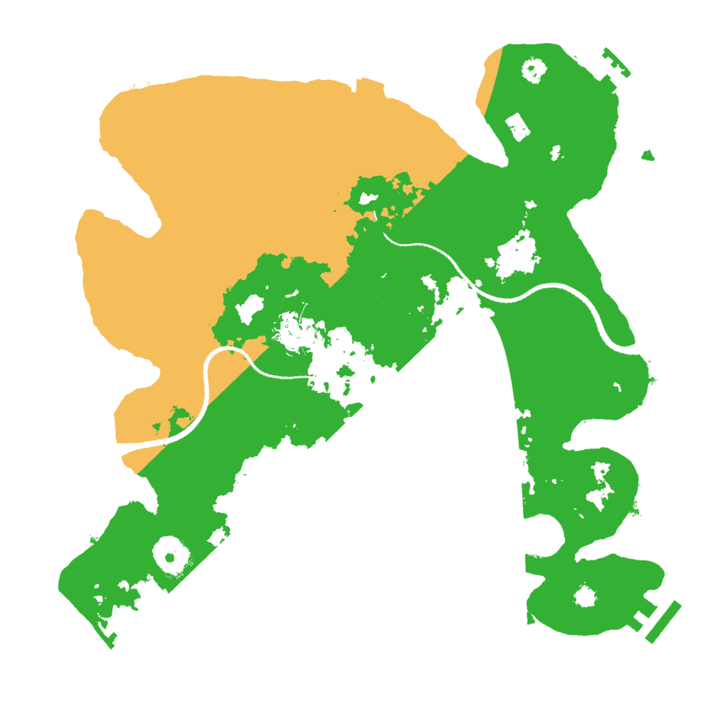 Biome Rust Map: Procedural Map, Size: 3000, Seed: 510278773