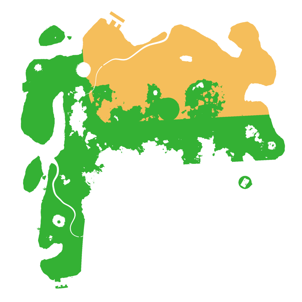 Biome Rust Map: Procedural Map, Size: 3700, Seed: 2012025