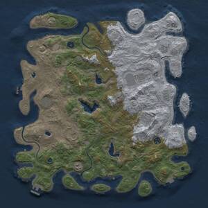 Thumbnail Rust Map: Procedural Map, Size: 4500, Seed: 146012402, 14 Monuments