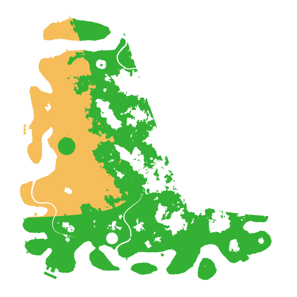 Biome Rust Map: Procedural Map, Size: 4500, Seed: 146012402