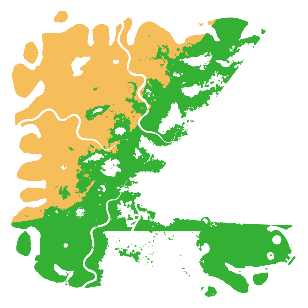 Biome Rust Map: Procedural Map, Size: 6000, Seed: 1730854876