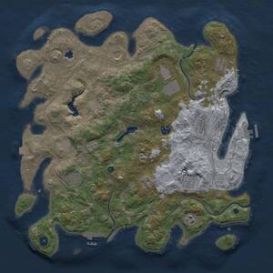 Thumbnail Rust Map: Procedural Map, Size: 4250, Seed: 1401159320, 17 Monuments