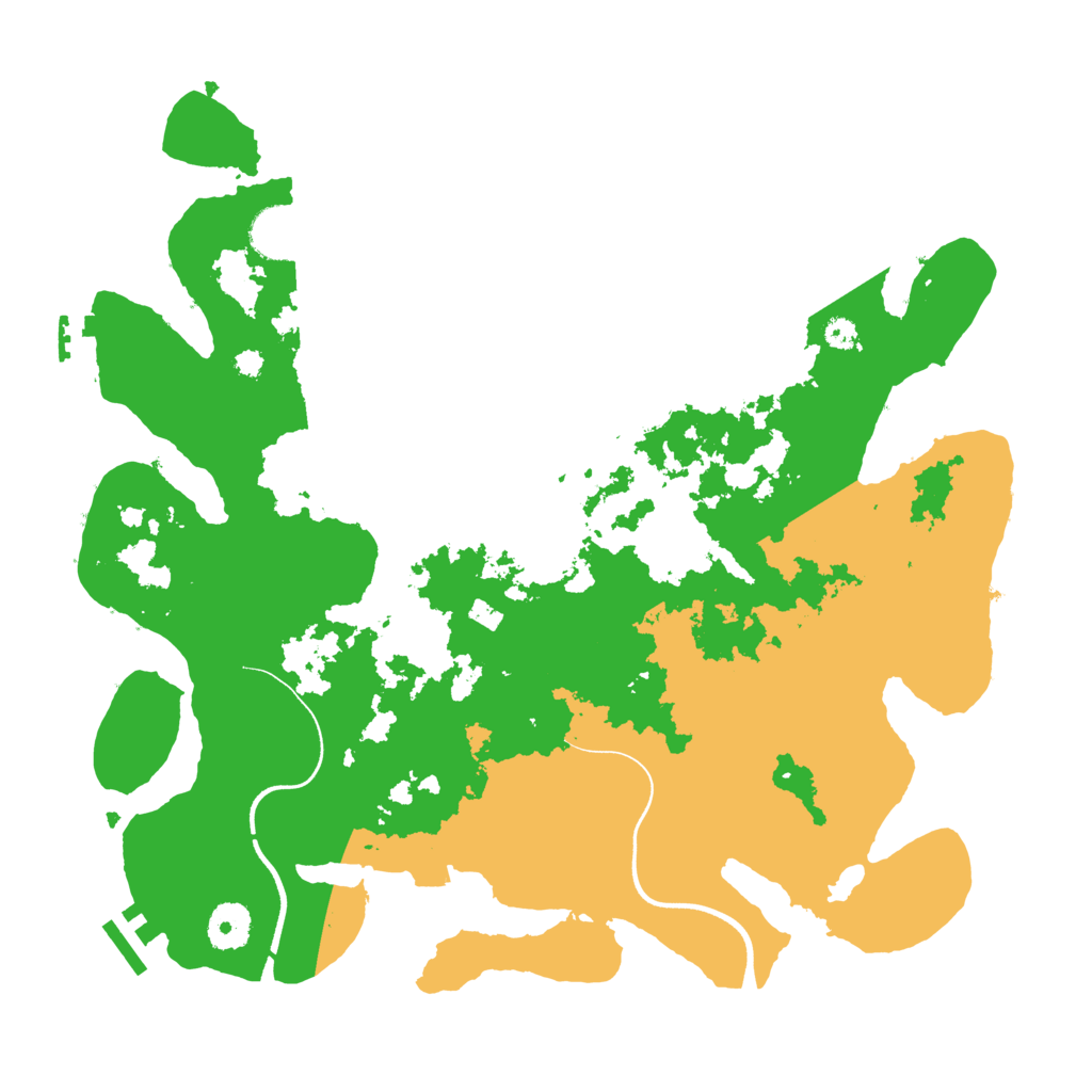 Biome Rust Map: Procedural Map, Size: 3600, Seed: 2125