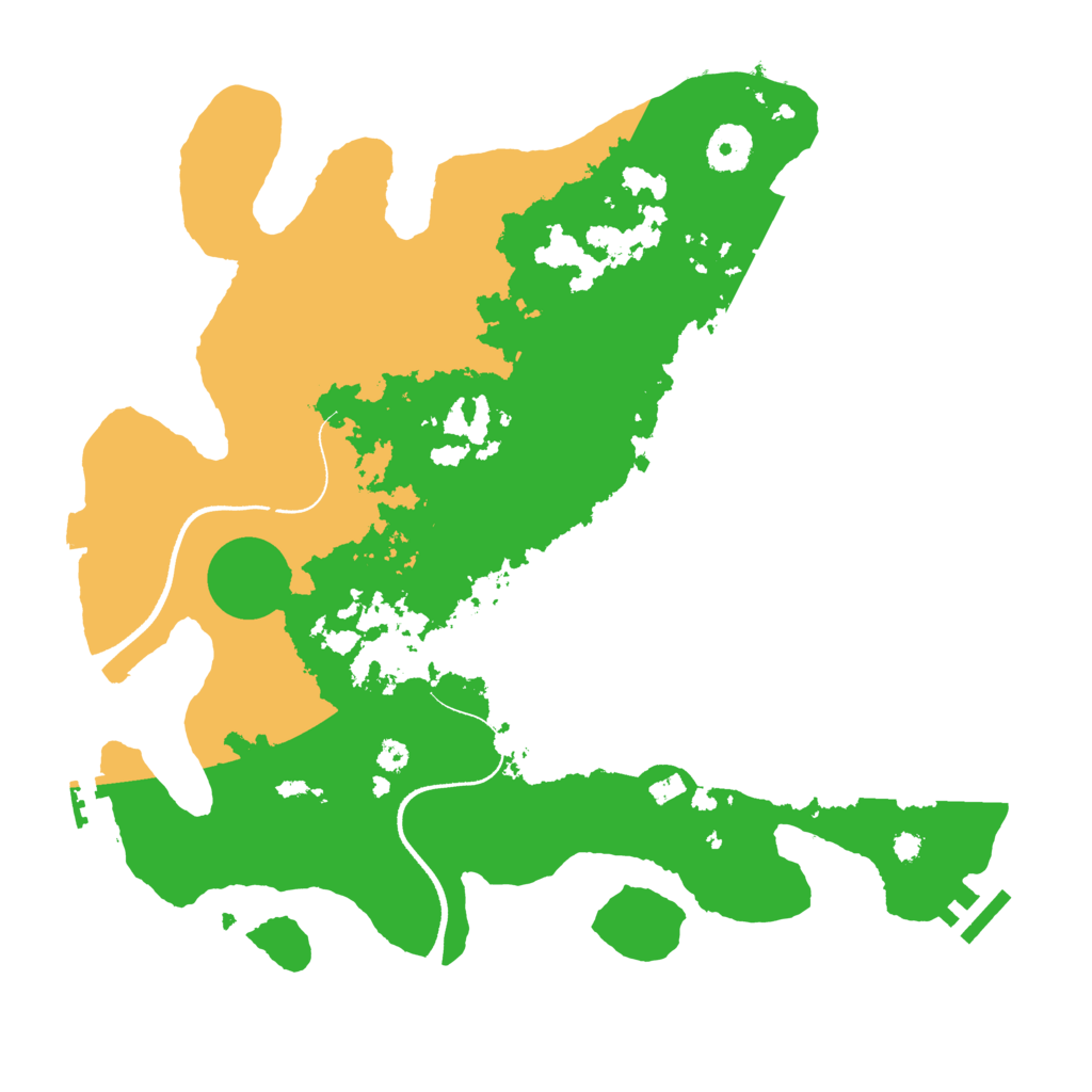 Biome Rust Map: Procedural Map, Size: 3500, Seed: 329407083