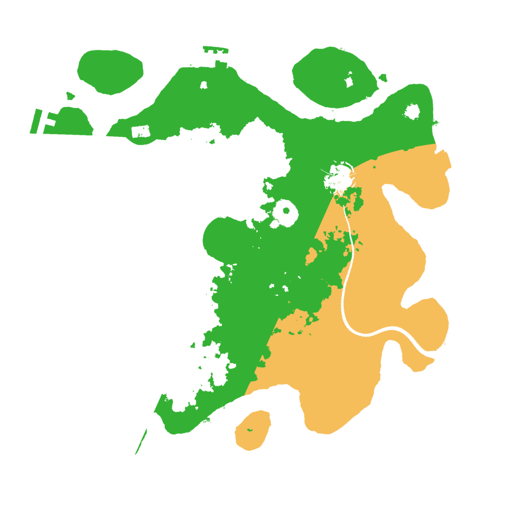 Biome Rust Map: Procedural Map, Size: 3000, Seed: 390593112