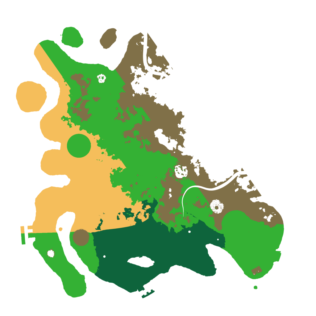 Biome Rust Map: Procedural Map, Size: 3500, Seed: 323647068
