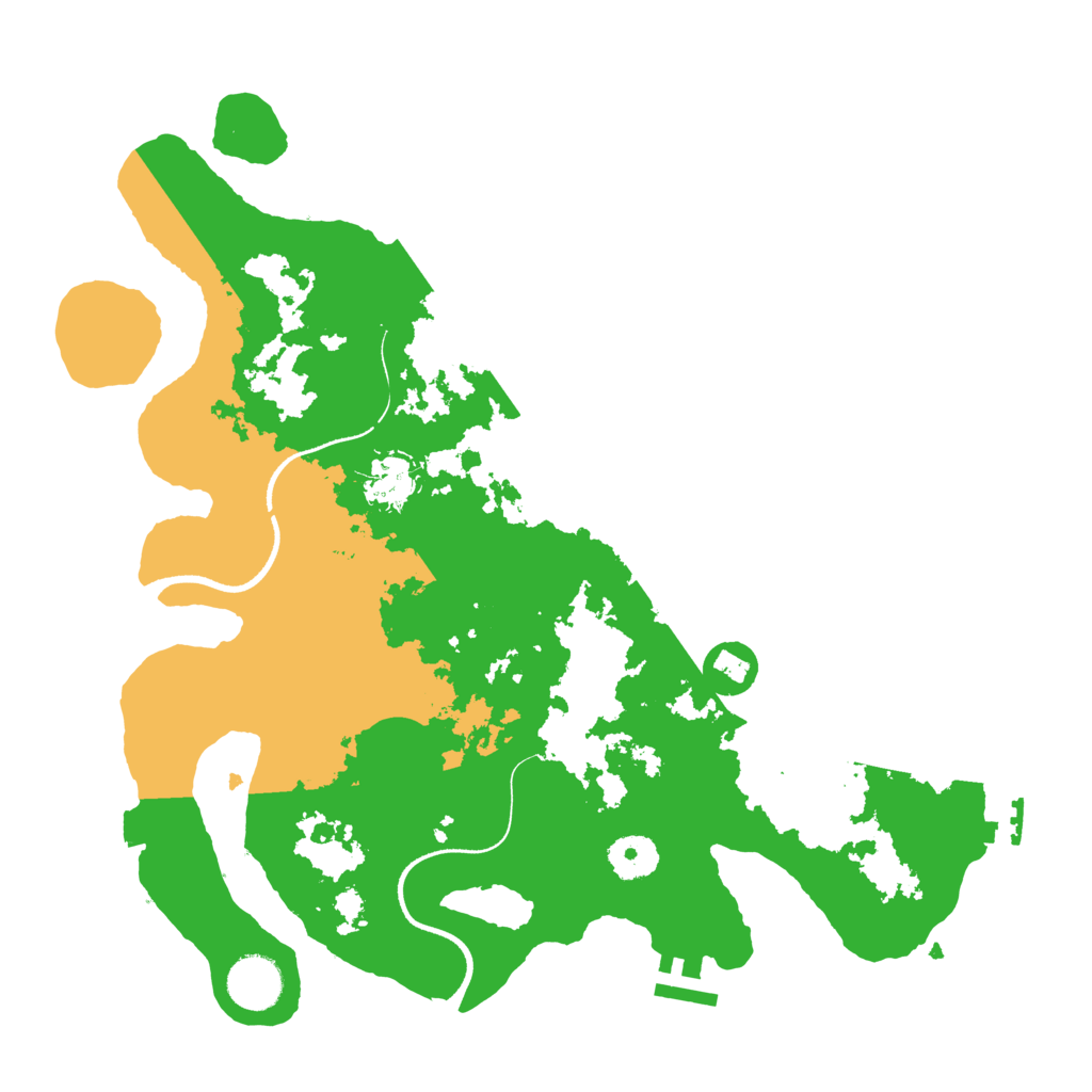 Biome Rust Map: Procedural Map, Size: 3500, Seed: 323647068