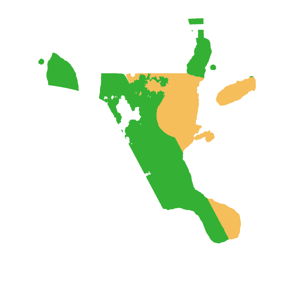 Biome Rust Map: Procedural Map, Size: 2000, Seed: 145054920