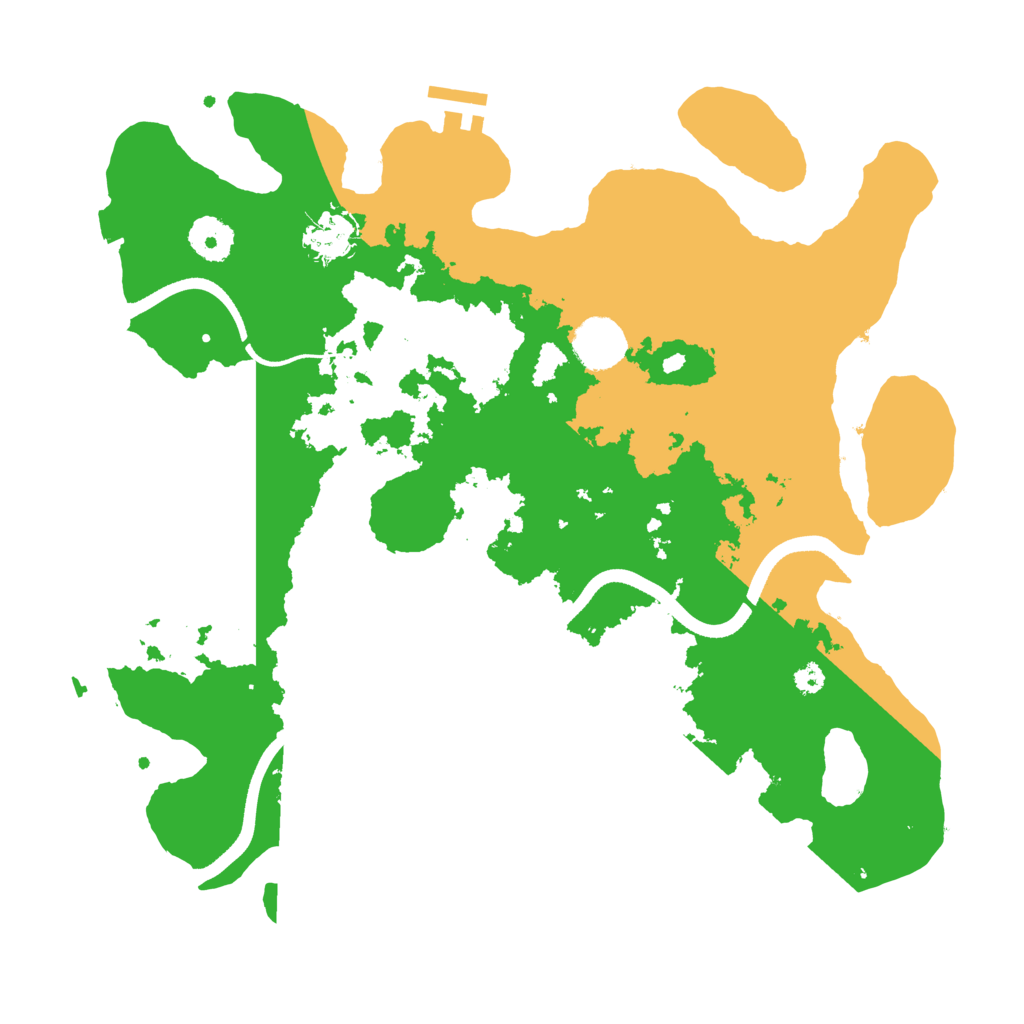 Biome Rust Map: Procedural Map, Size: 3500, Seed: 884991413