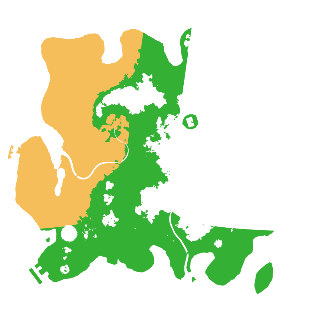 Biome Rust Map: Procedural Map, Size: 3500, Seed: 496843790