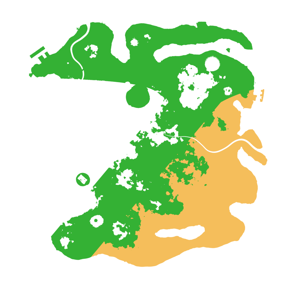 Biome Rust Map: Procedural Map, Size: 3500, Seed: 1625626304