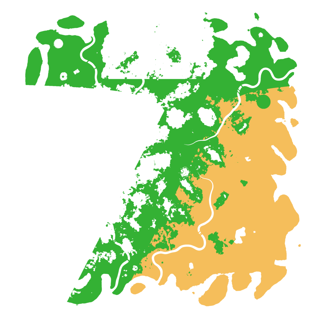 Biome Rust Map: Procedural Map, Size: 6000, Seed: 1121444666