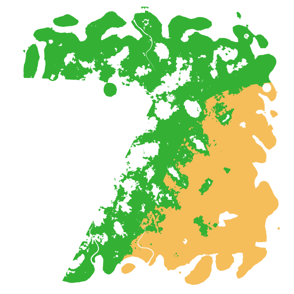 Biome Rust Map: Procedural Map, Size: 6000, Seed: 1121444666