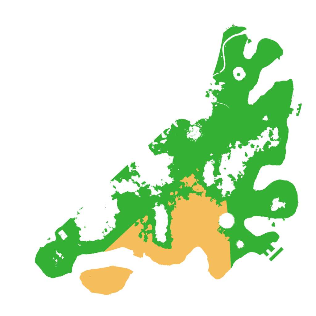 Biome Rust Map: Procedural Map, Size: 3700, Seed: 324982007