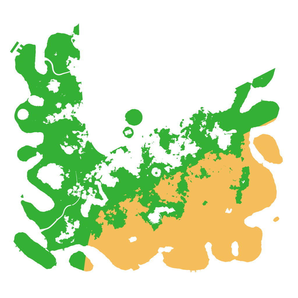 Biome Rust Map: Procedural Map, Size: 4800, Seed: 42414321