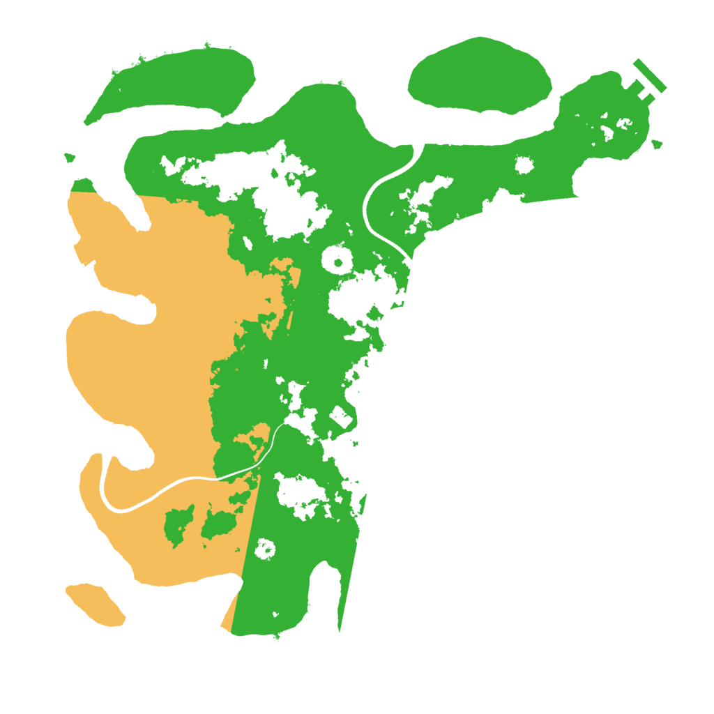 Biome Rust Map: Procedural Map, Size: 3500, Seed: 734240353