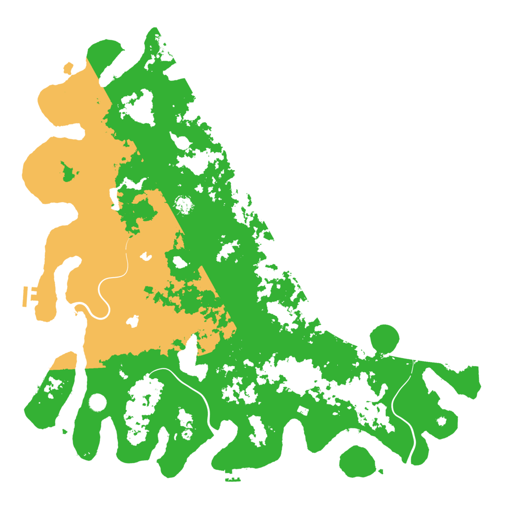 Biome Rust Map: Procedural Map, Size: 5000, Seed: 2023653424
