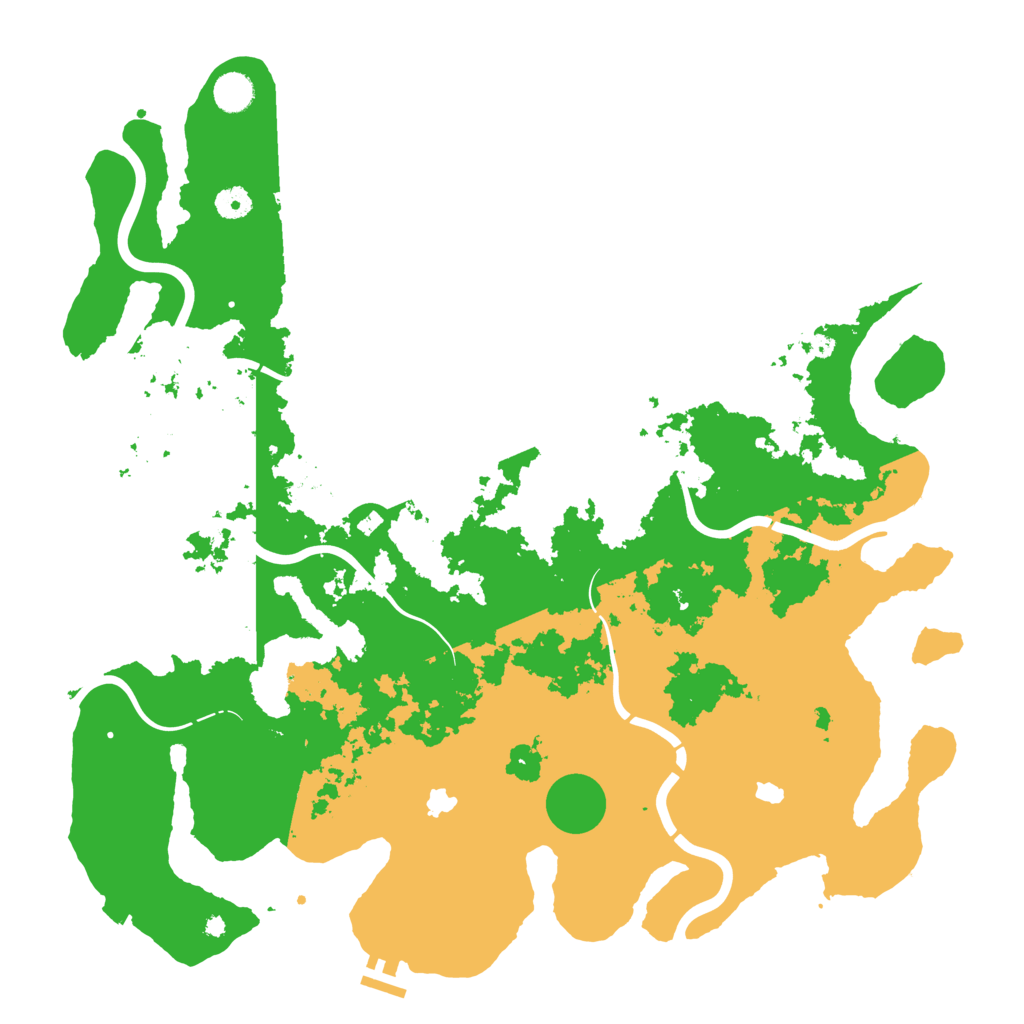 Biome Rust Map: Procedural Map, Size: 4500, Seed: 2025010201