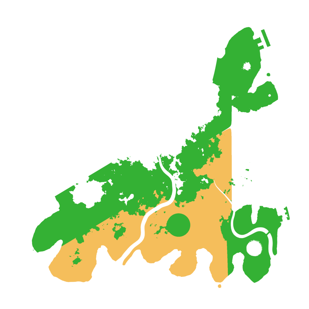Biome Rust Map: Procedural Map, Size: 3500, Seed: 708705059