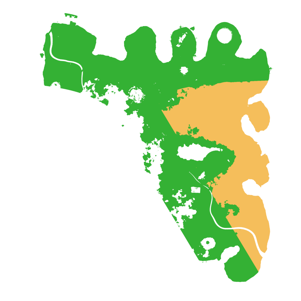 Biome Rust Map: Procedural Map, Size: 3500, Seed: 1548403226