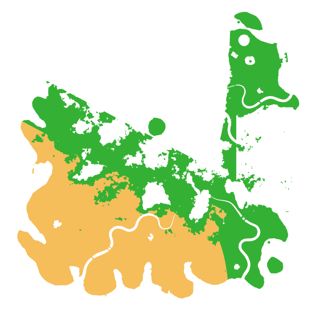 Biome Rust Map: Procedural Map, Size: 4918, Seed: 7194