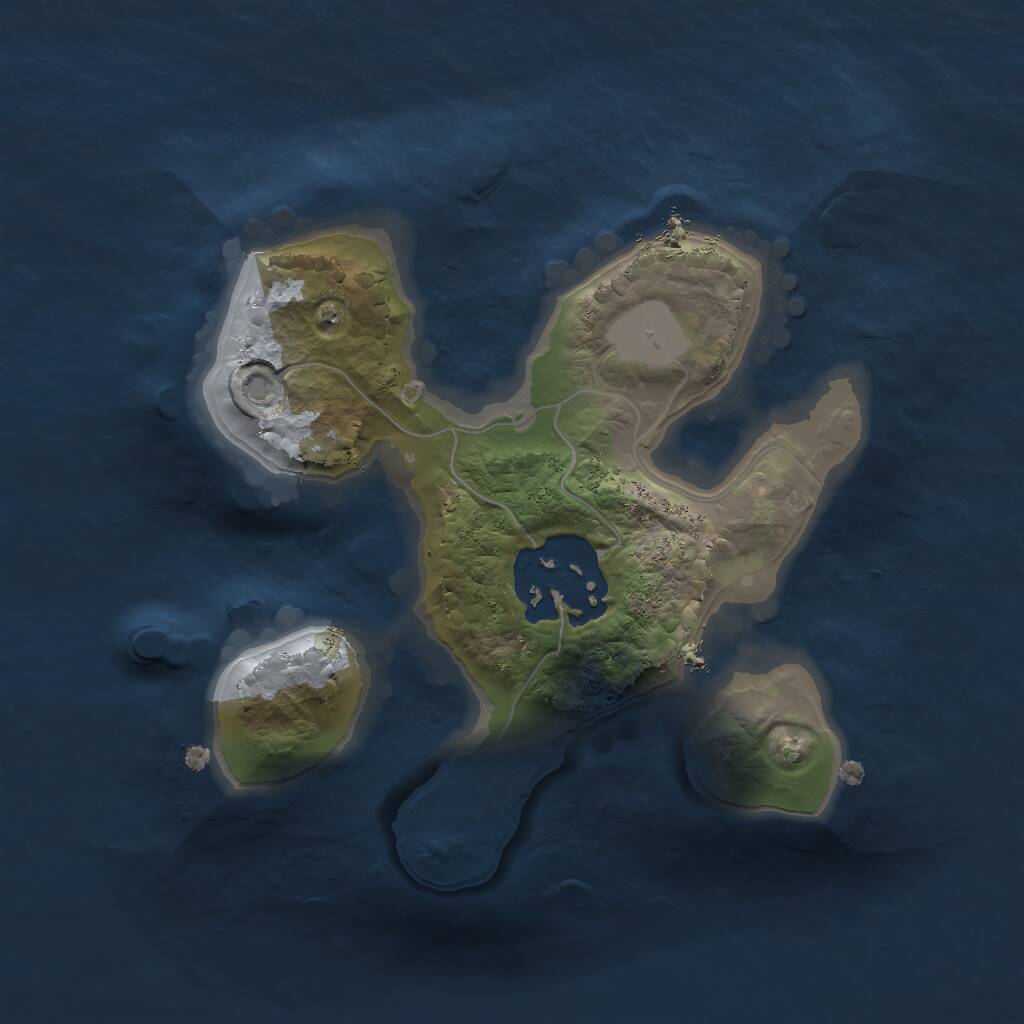 Rust Map: Procedural Map, Size: 1650, Seed: 1234234, 2 Monuments