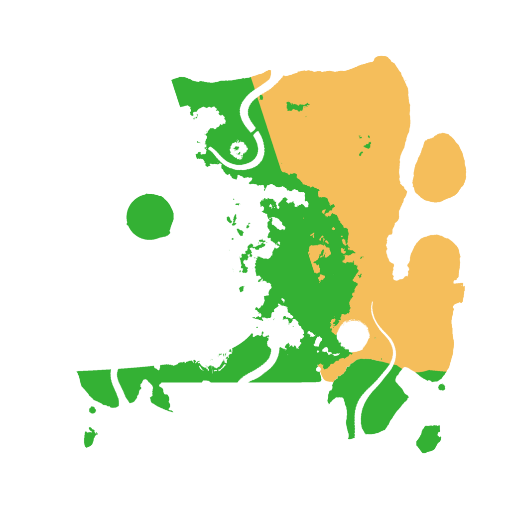Biome Rust Map: Procedural Map, Size: 3000, Seed: 280946243