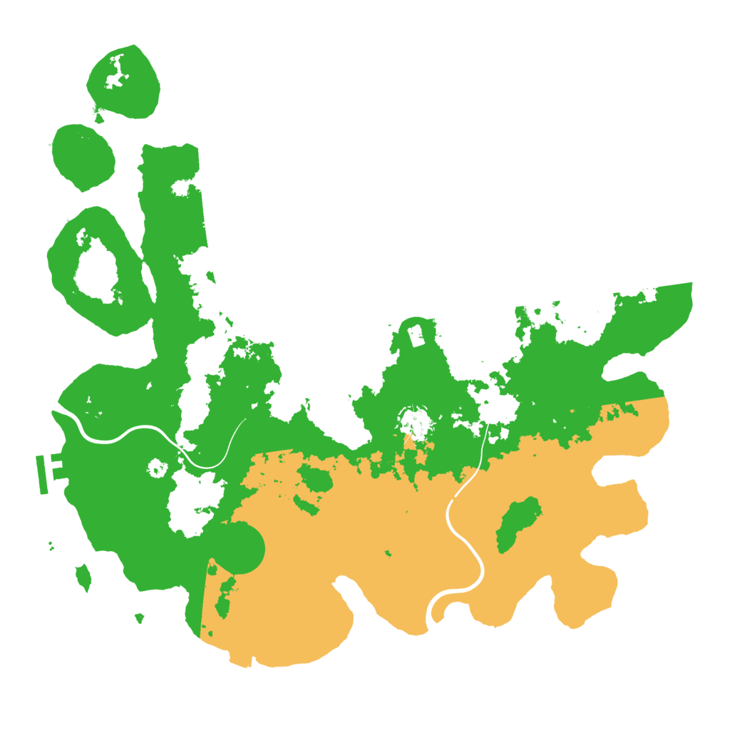 Biome Rust Map: Procedural Map, Size: 3800, Seed: 1488