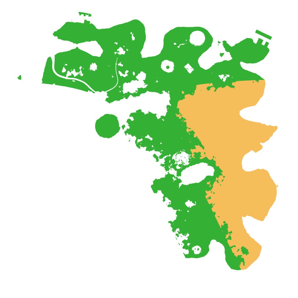 Biome Rust Map: Procedural Map, Size: 3500, Seed: 1258912829