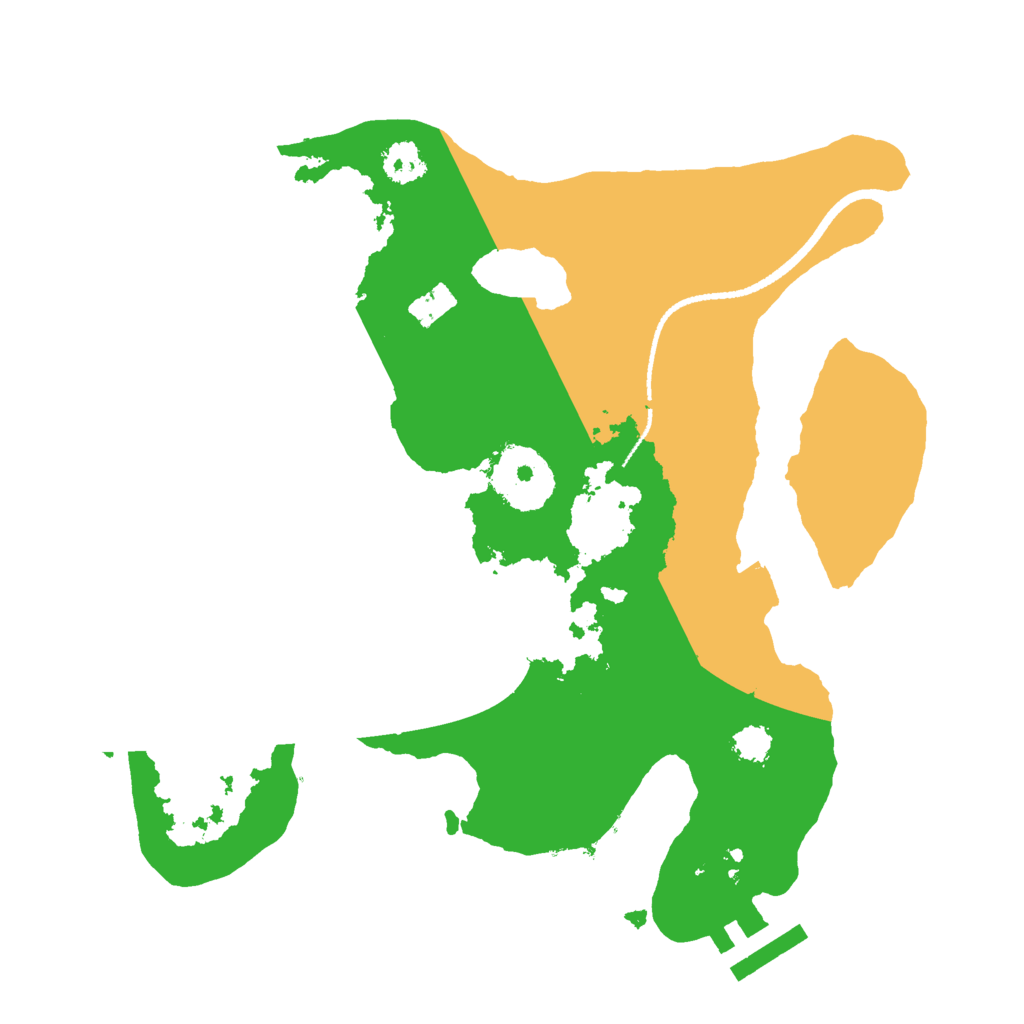 Biome Rust Map: Procedural Map, Size: 2500, Seed: 697736466