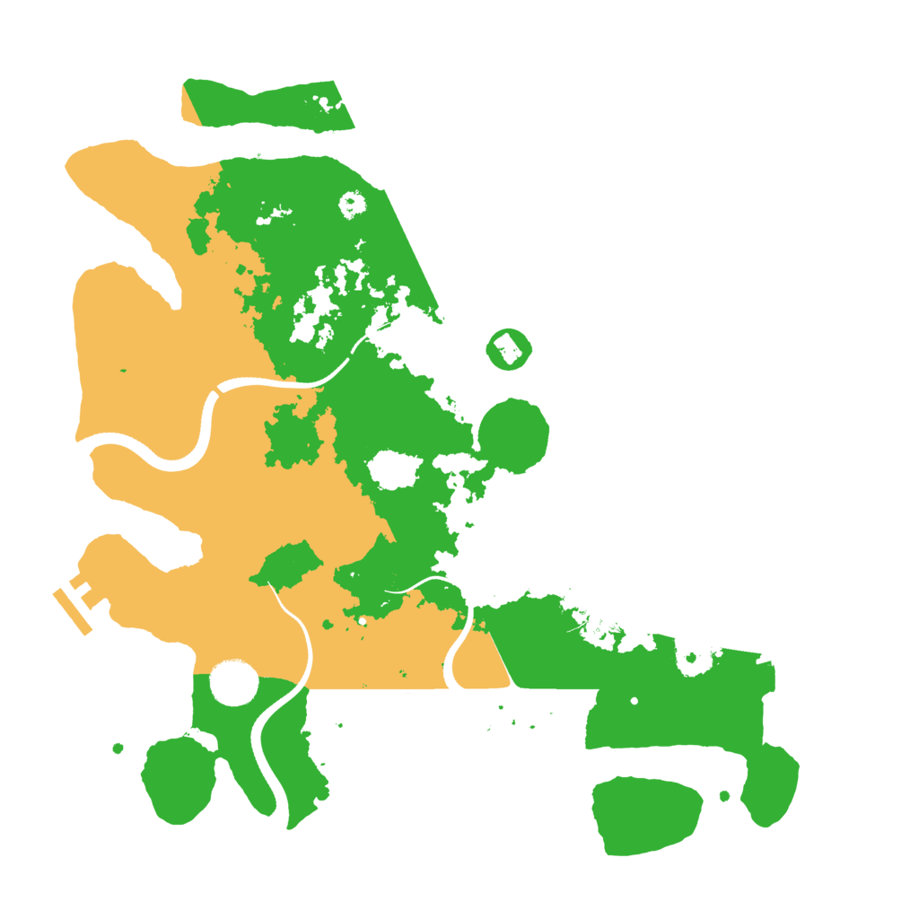 Biome Rust Map: Procedural Map, Size: 3500, Seed: 93748355