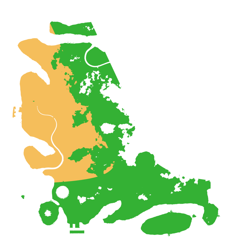 Biome Rust Map: Procedural Map, Size: 3500, Seed: 93748355