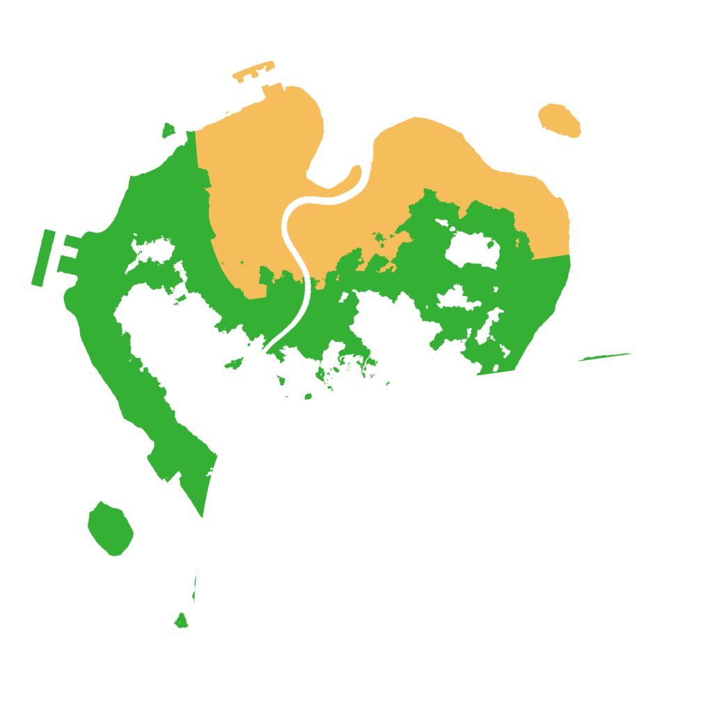 Biome Rust Map: Procedural Map, Size: 2520, Seed: 50000
