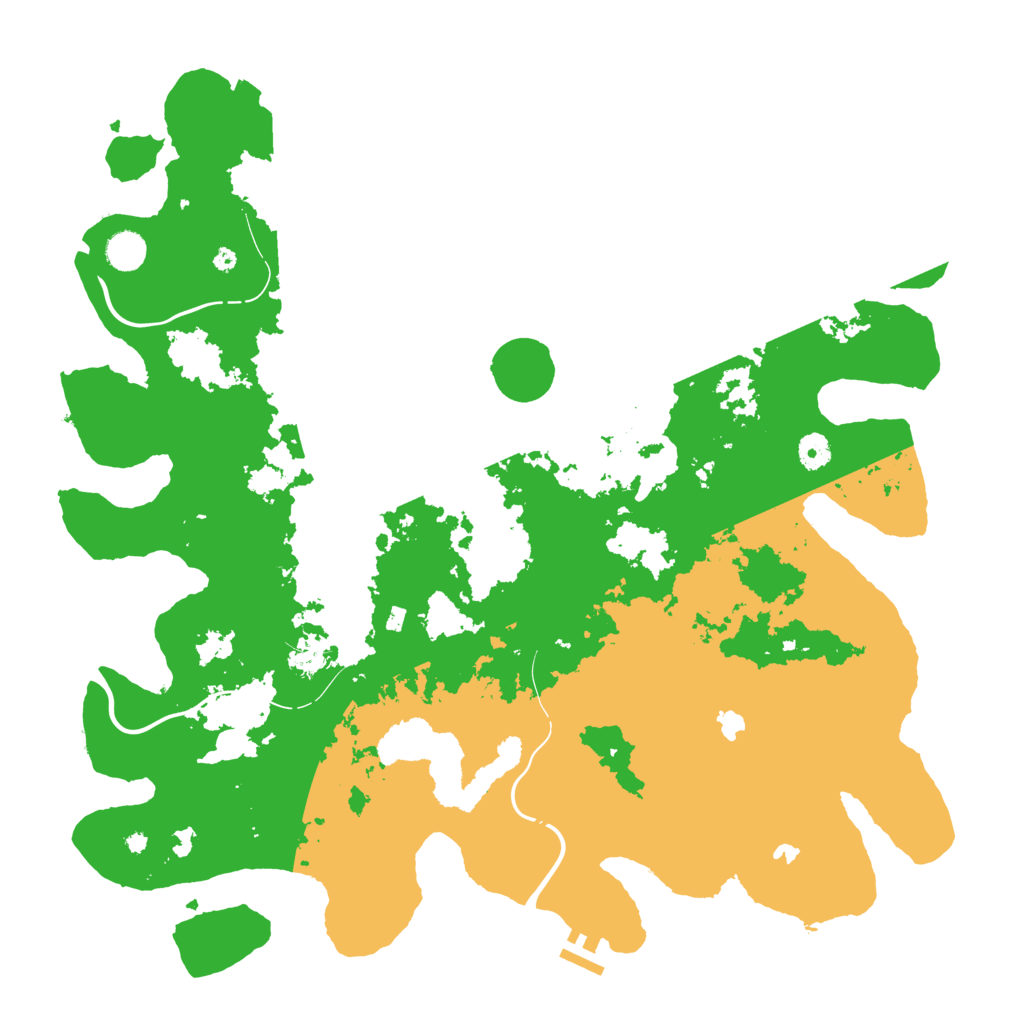 Biome Rust Map: Procedural Map, Size: 4500, Seed: 75668