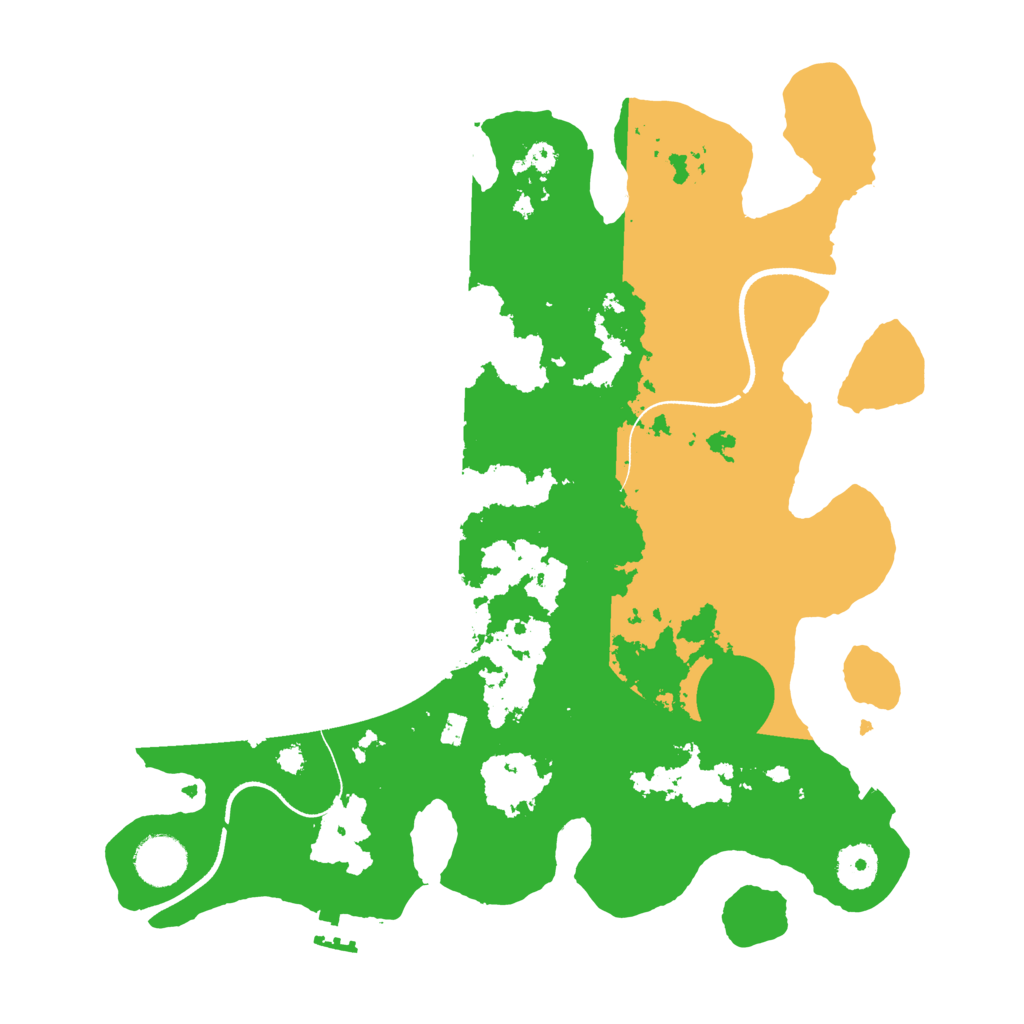 Biome Rust Map: Procedural Map, Size: 3500, Seed: 461045347