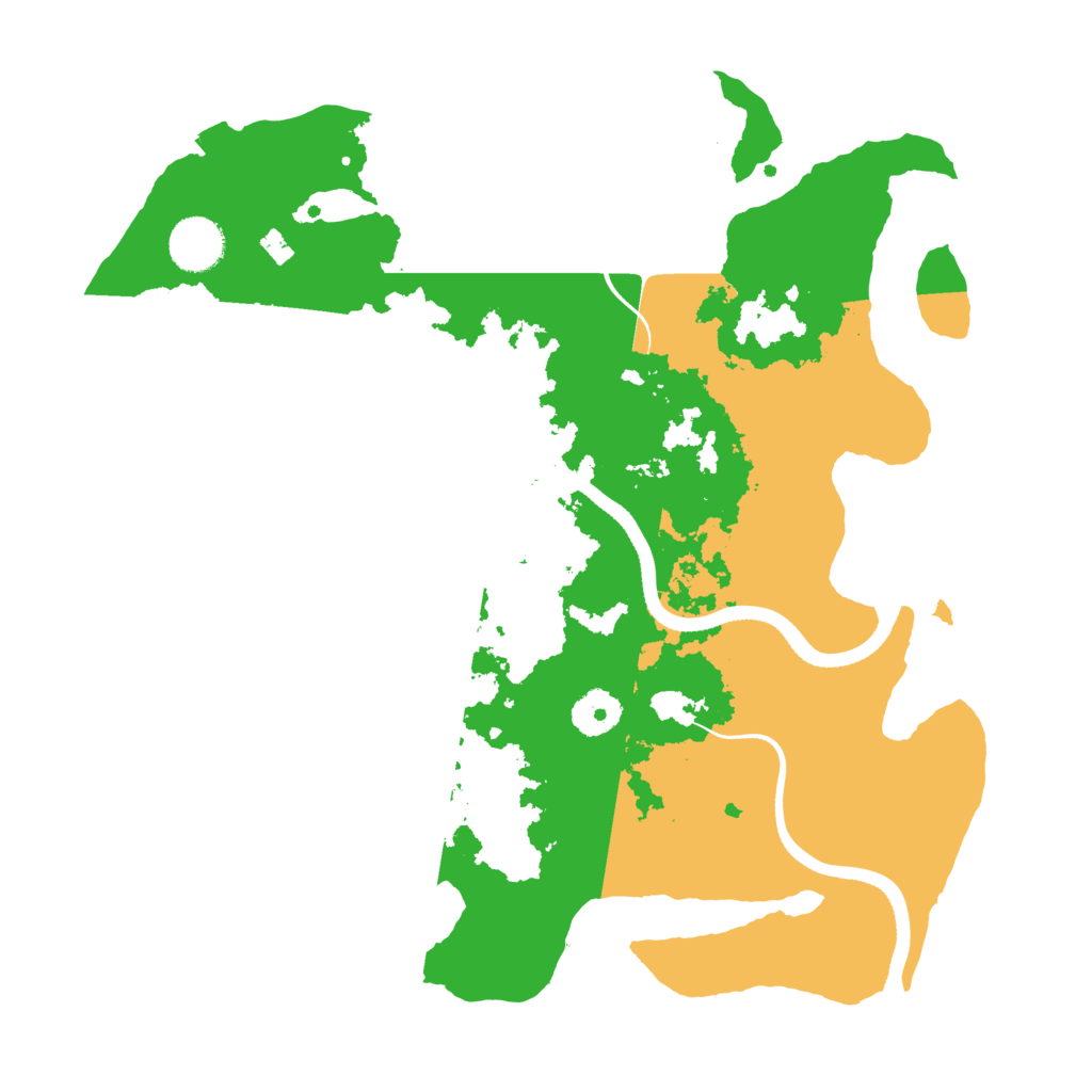 Biome Rust Map: Procedural Map, Size: 3500, Seed: 9737715
