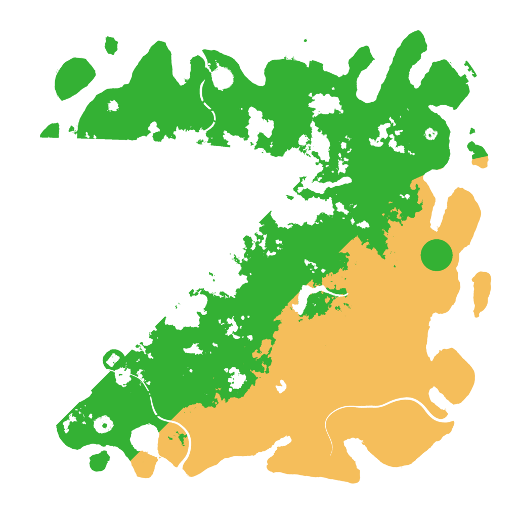Biome Rust Map: Procedural Map, Size: 4300, Seed: 888878