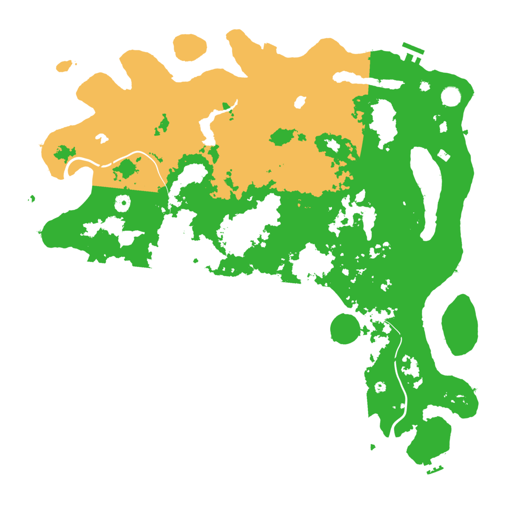 Biome Rust Map: Procedural Map, Size: 4500, Seed: 1377110725