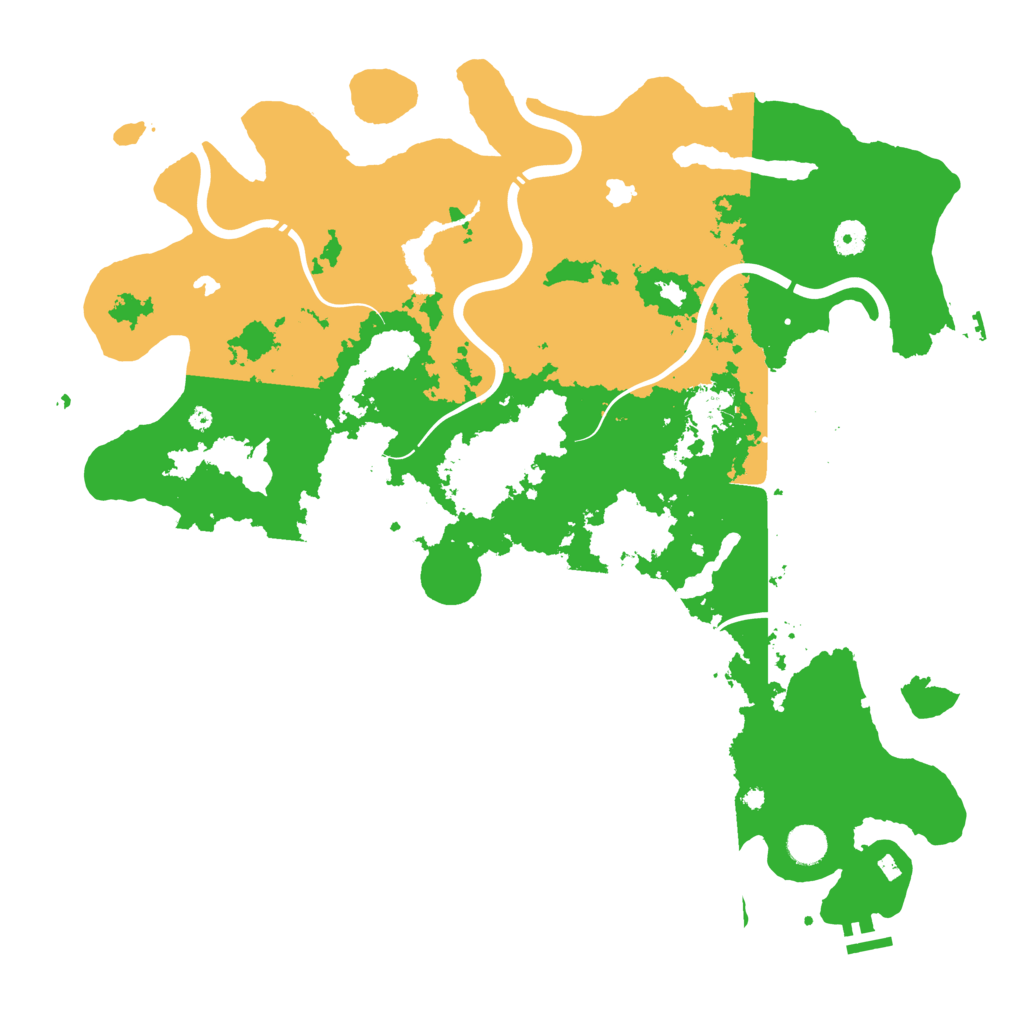 Biome Rust Map: Procedural Map, Size: 4500, Seed: 1377110725