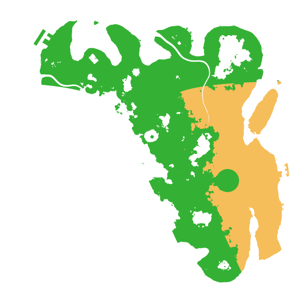 Biome Rust Map: Procedural Map, Size: 3500, Seed: 1546557490