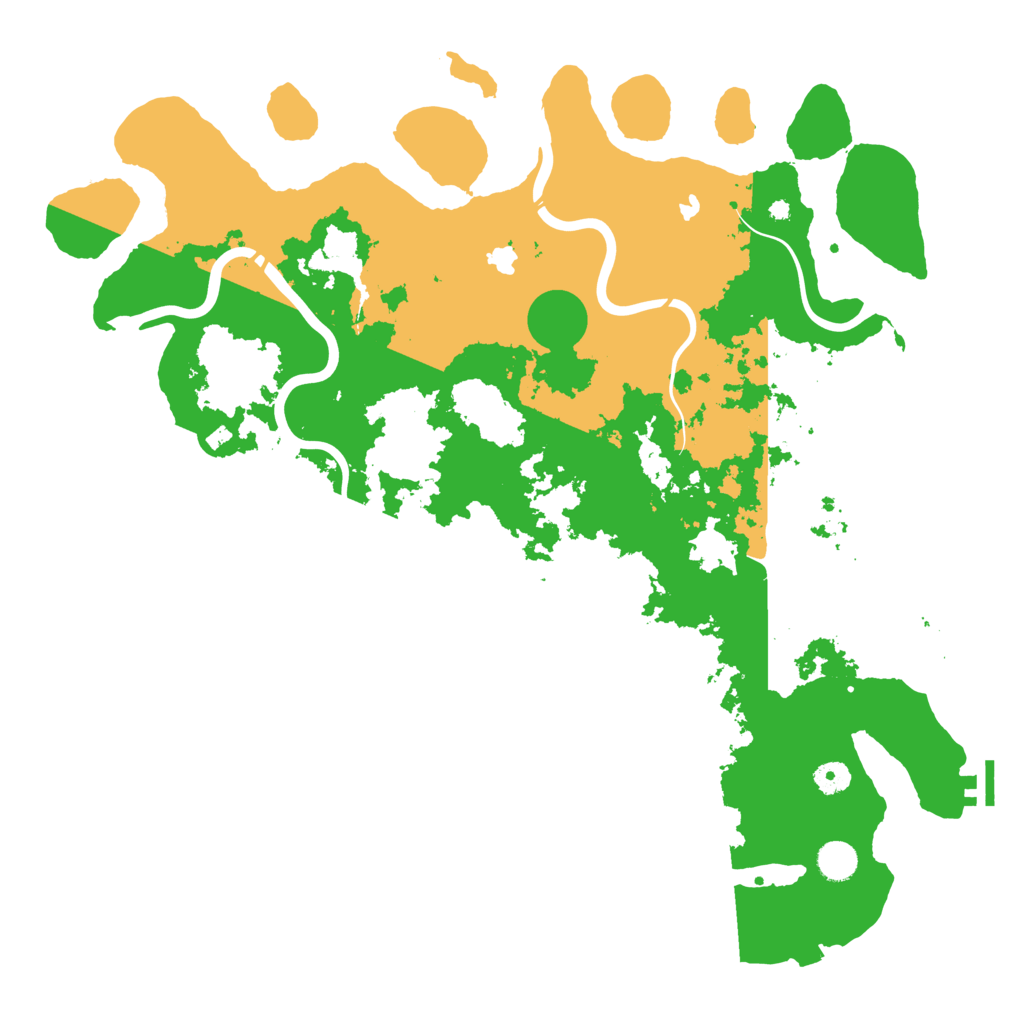 Biome Rust Map: Procedural Map, Size: 4501, Seed: 100321