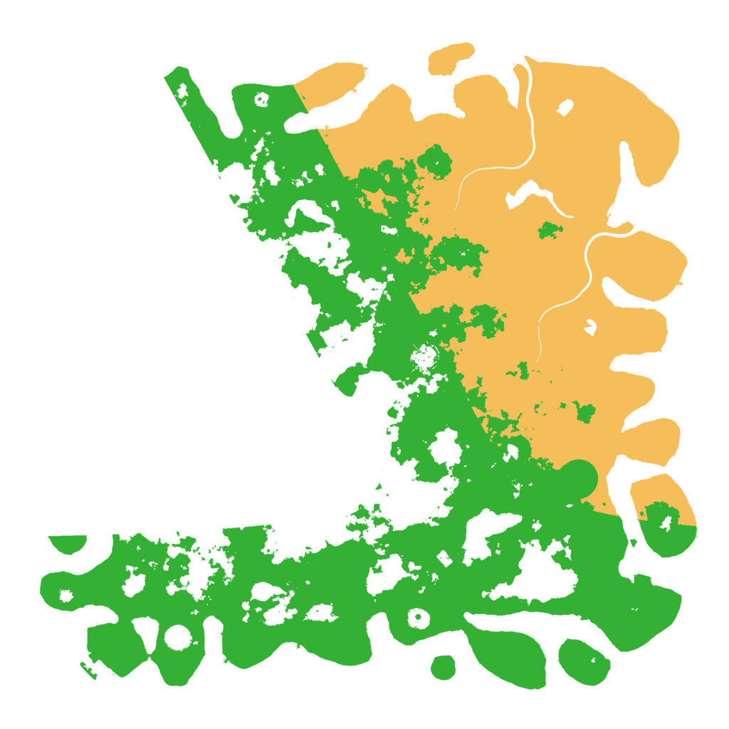 Biome Rust Map: Procedural Map, Size: 5000, Seed: 7394