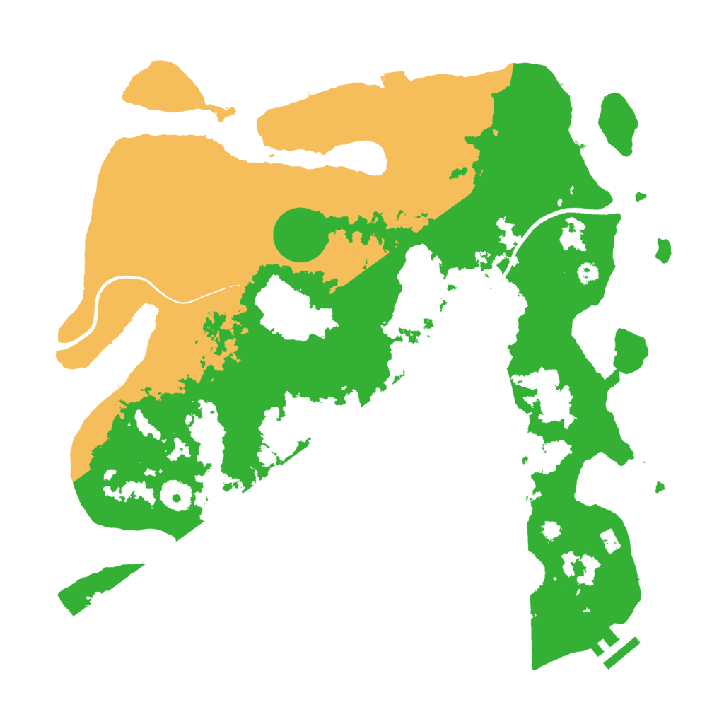 Biome Rust Map: Procedural Map, Size: 3500, Seed: 1663421494